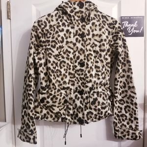 🐆 MICHAEL KORS Animal Print Rain/Wind Jacket